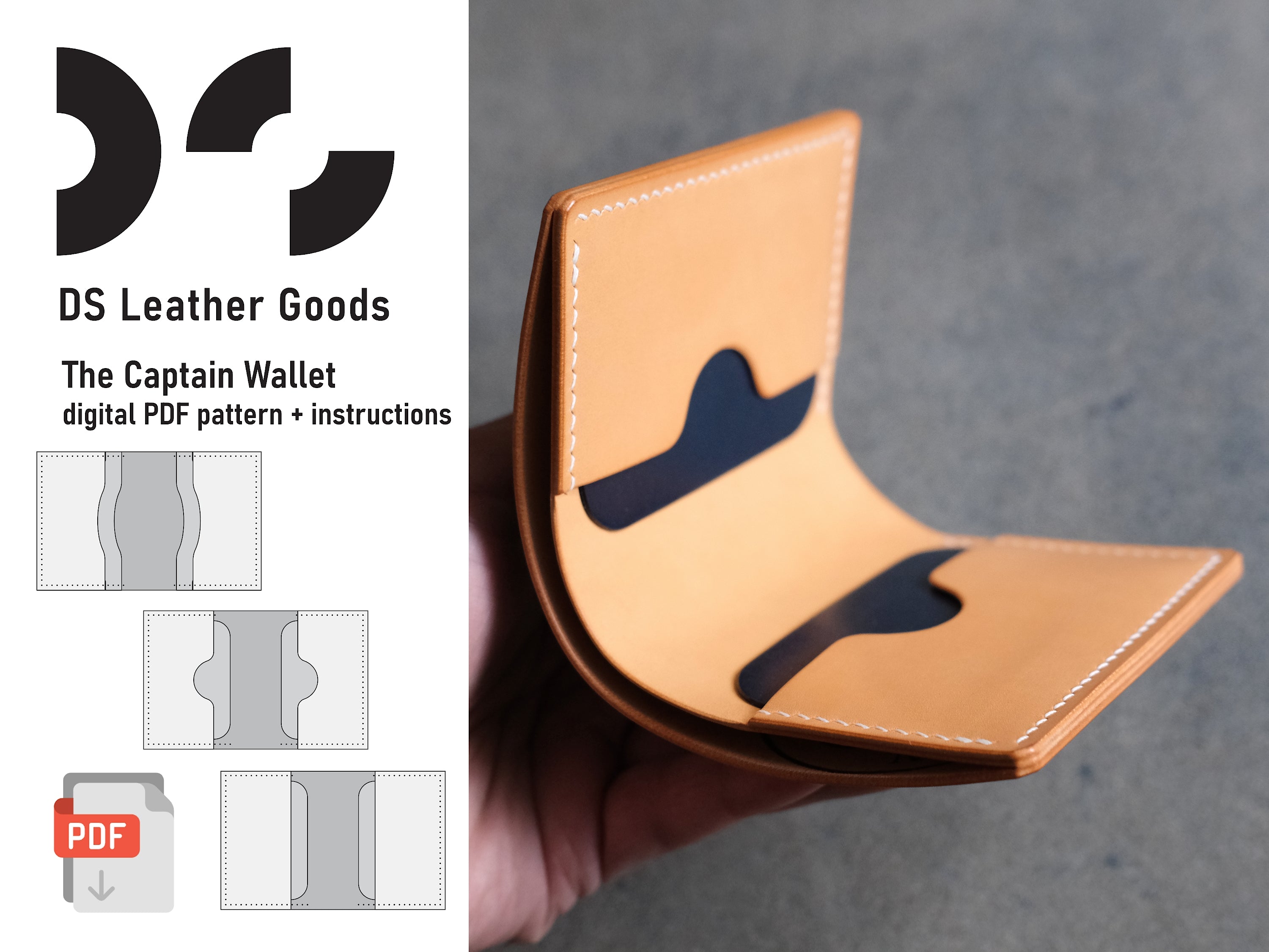 DS-011 The Captain Wallet Digital Pattern