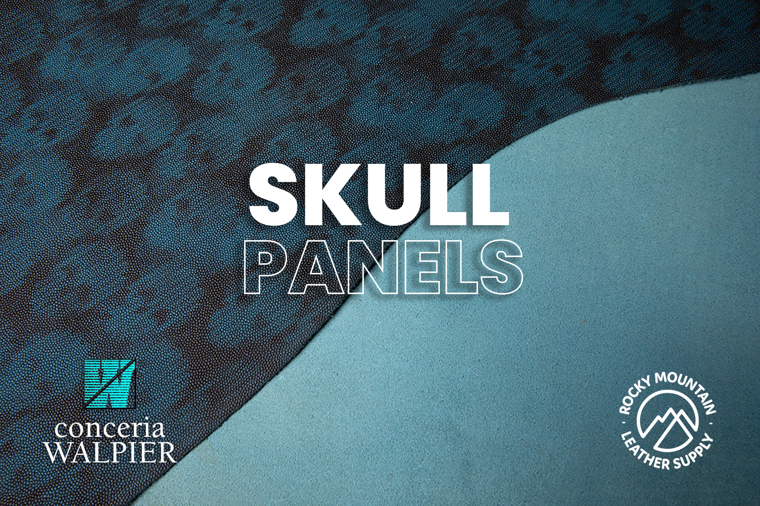 Conceria Walpier -  Skull -  Veg Tanned Leather (PANELS)