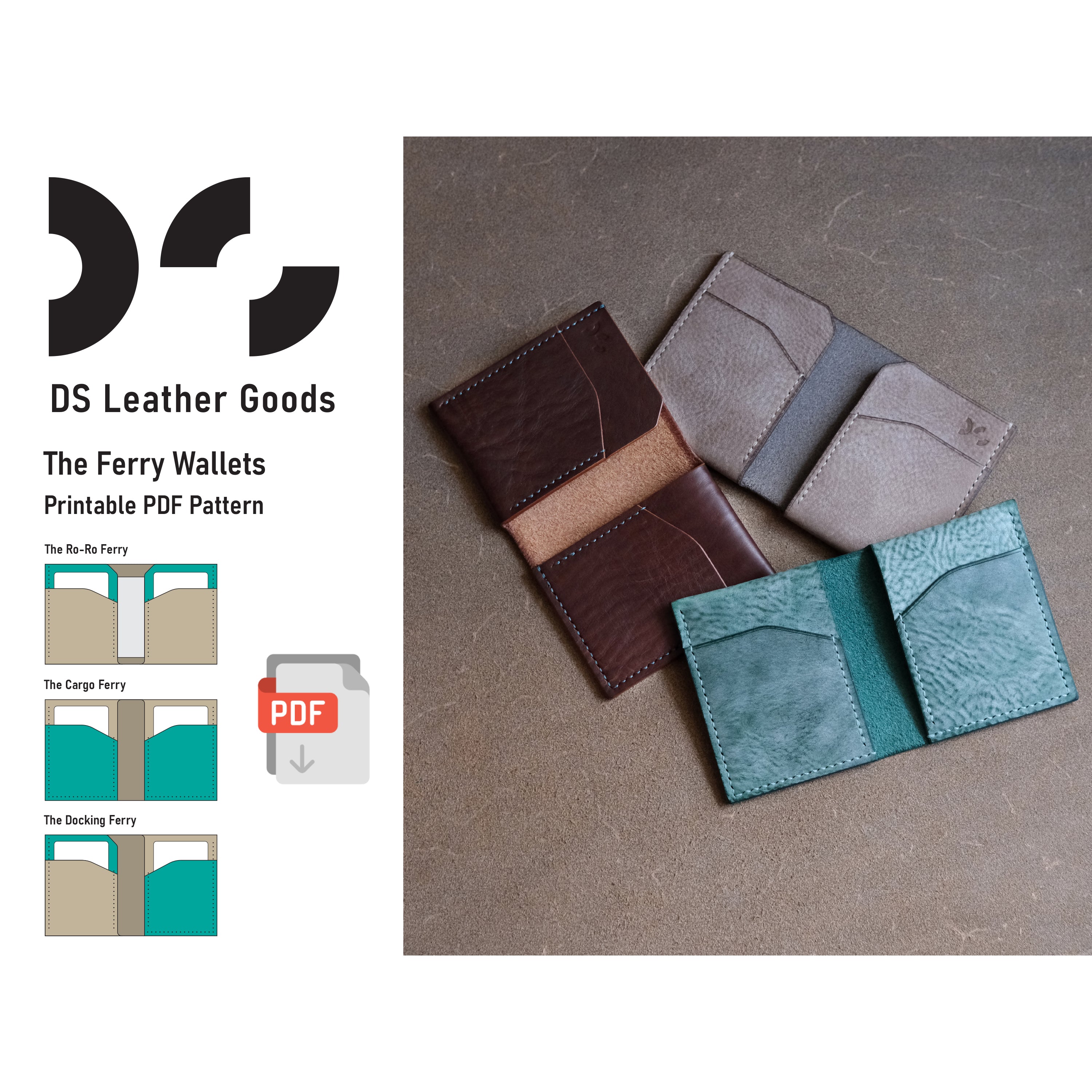 DS-103 The Ferry Wallets Digital Pattern
