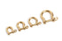 Japan Brass - Shackle Hardware (Solid Brass)