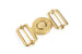 Japan Brass - "Interlocking" Belt Buckle (Solid Brass)