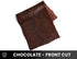 Python Snake - Matte Chocolate - Exotic Leather (PANELS)