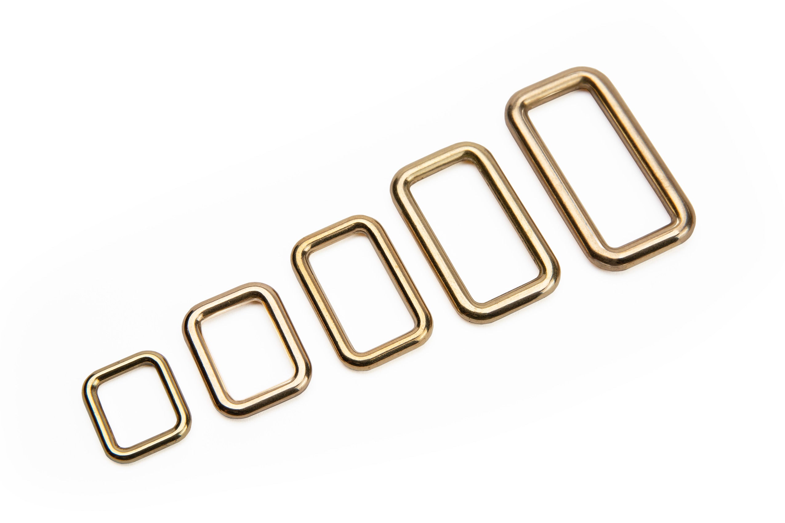 Rectangle Rings (Solid Brass) - 2 Pack
