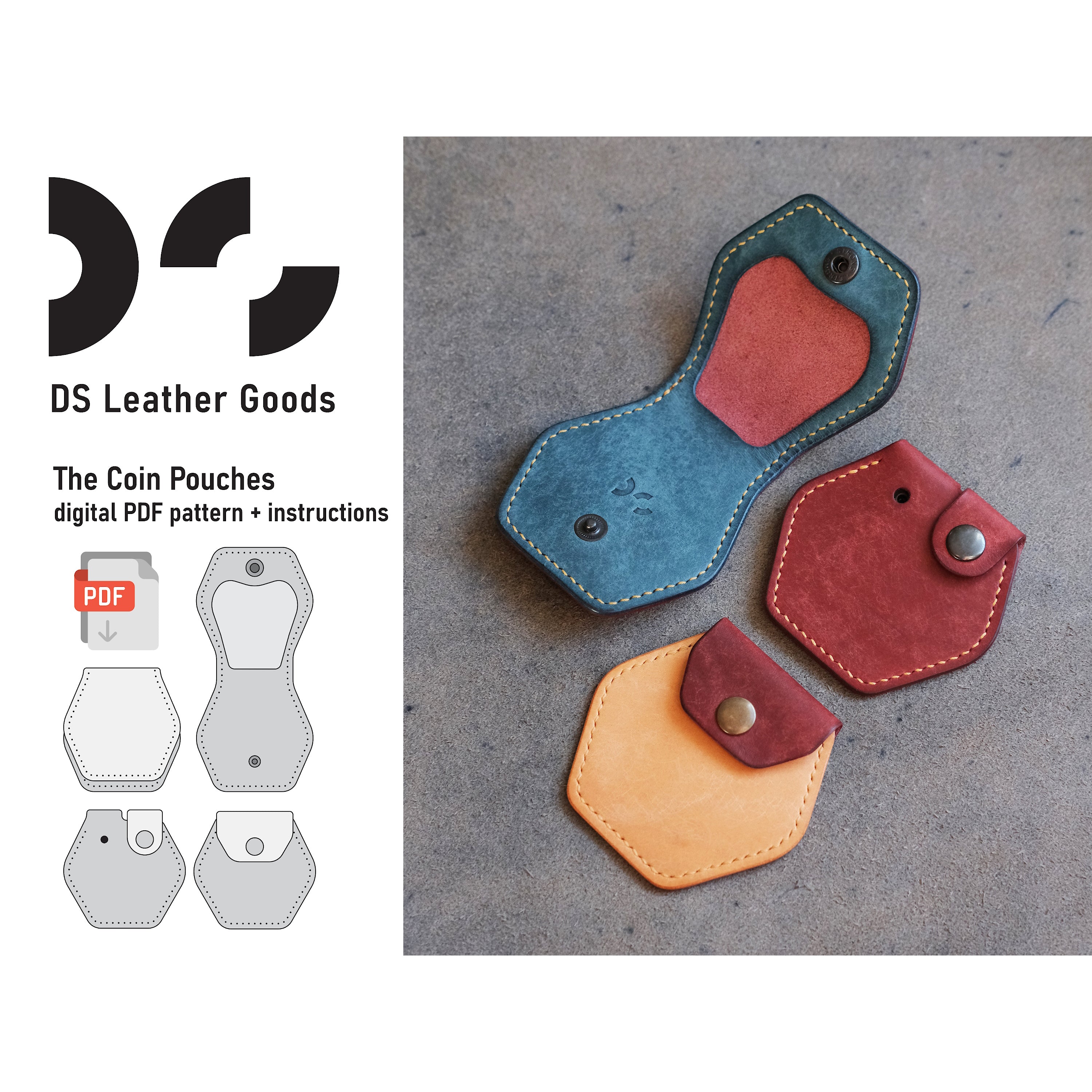 DS-060 The Coin Pouches Digital Pattern