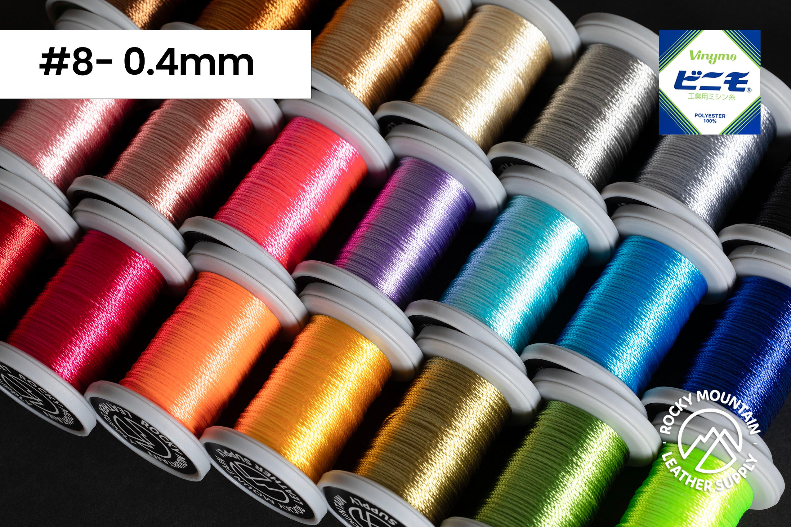 Vinymo MBT Glitter - Polyester Thread - 25m Spool - (Size #8 - 0.4mm)
