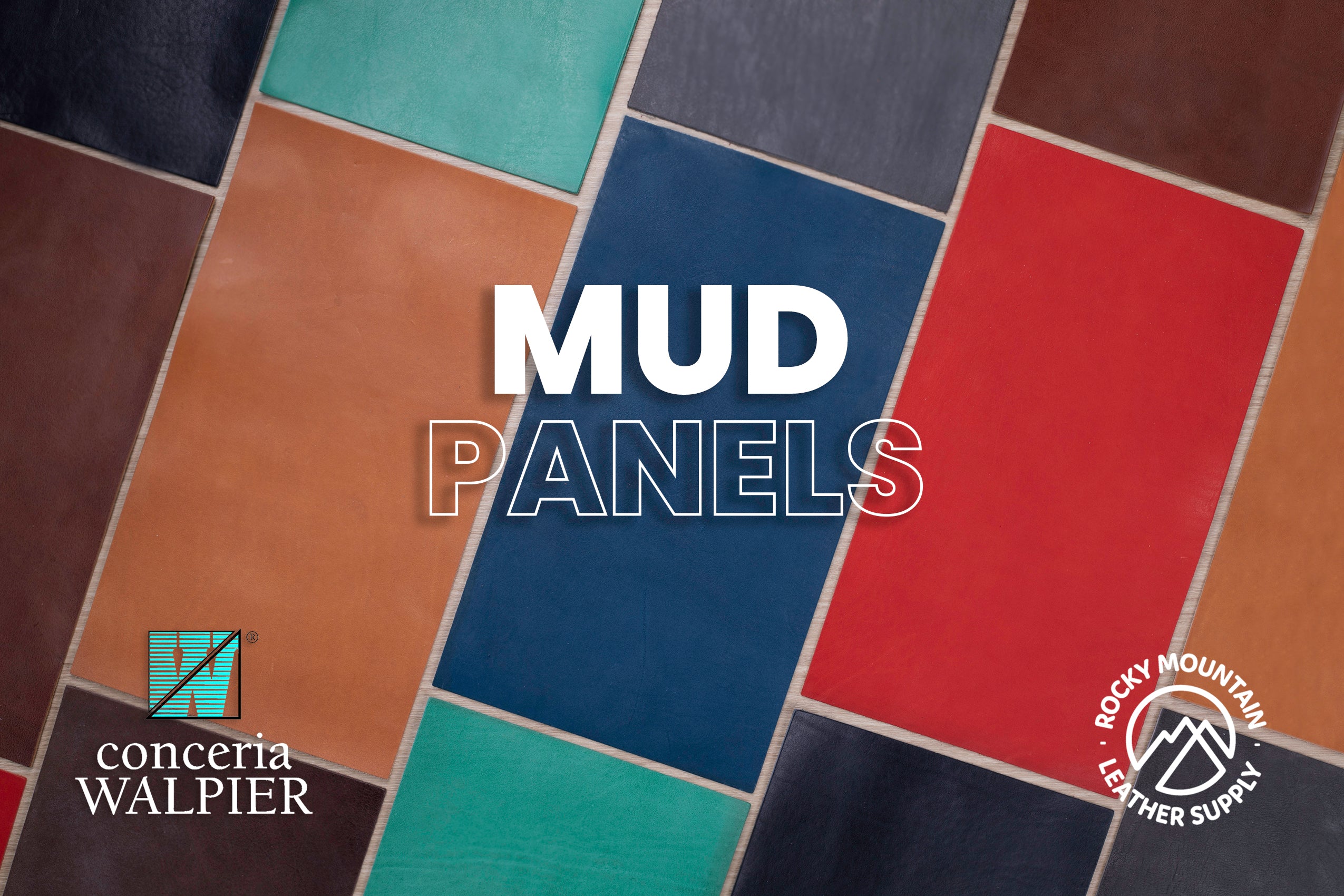 Conceria Walpier -  Mud -  Rustic "Vachetta"Veg Tanned Leather (PANELS)