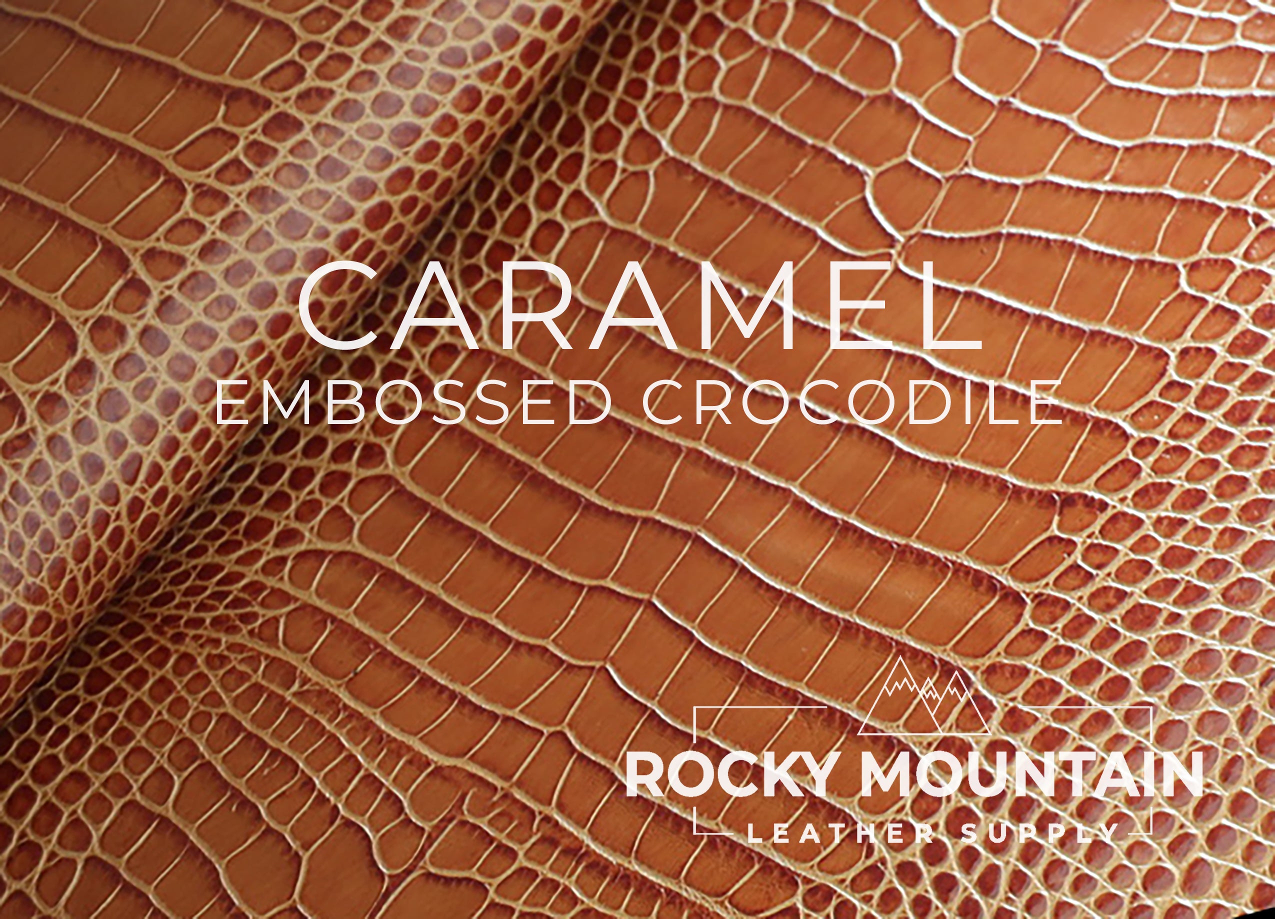 Embossed Crocodile -  Luxury Veg Tanned Leather (PANELS)