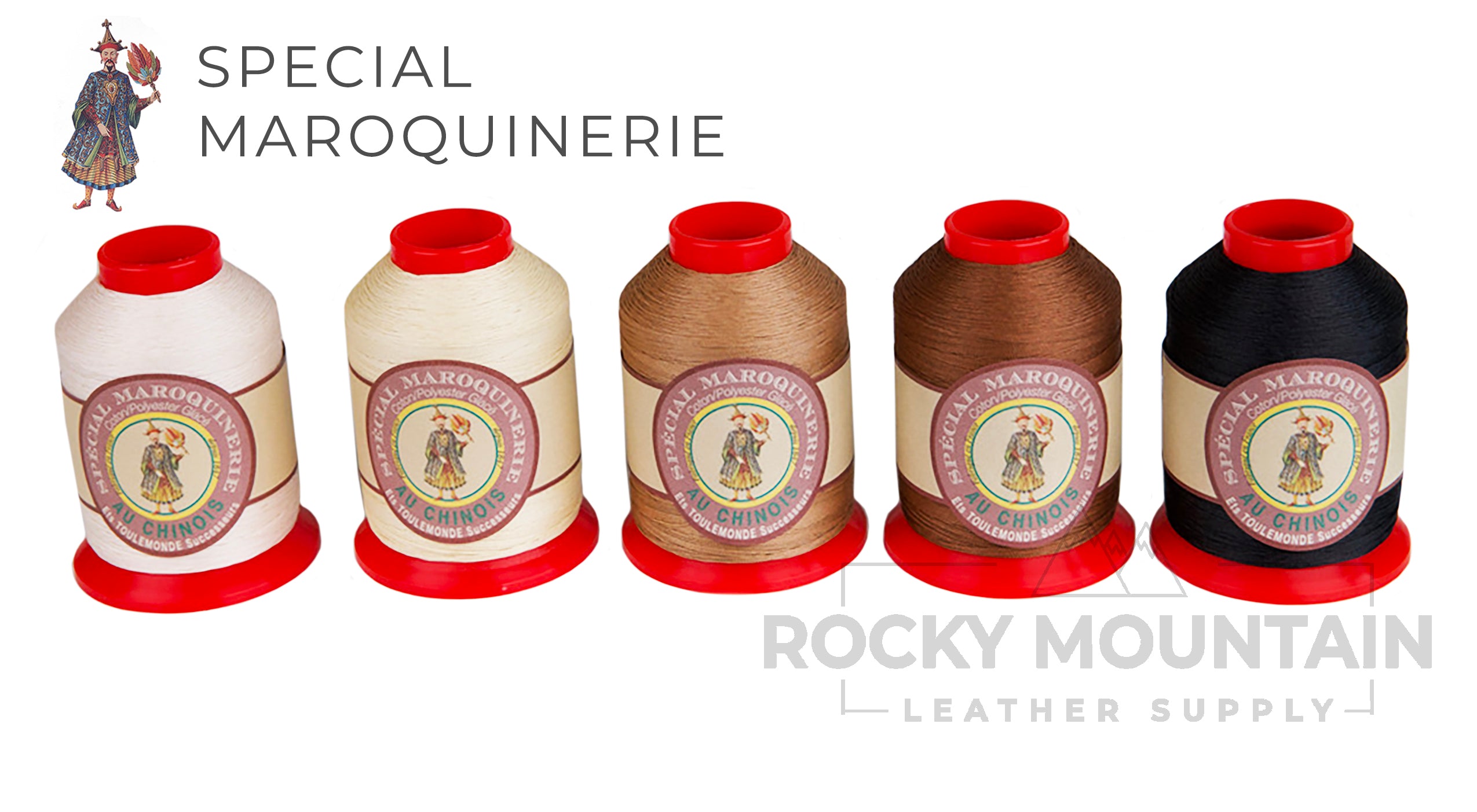 Fil Au Chinois - "Special Maroquinerie" Polycotton Thread (For machine or hand stitching)