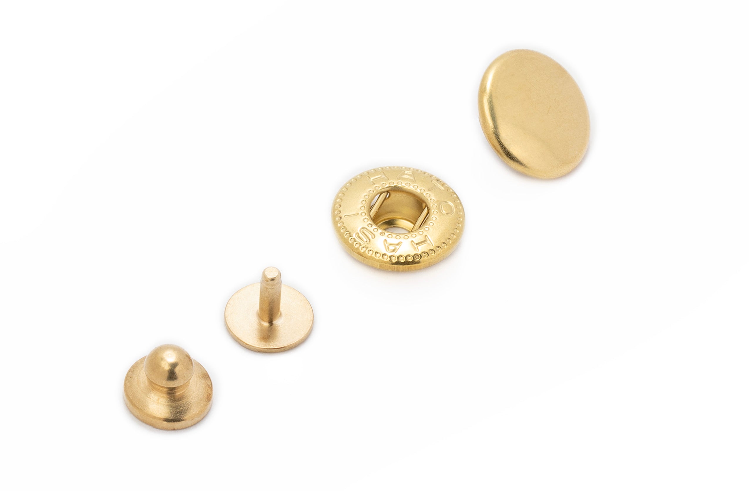THK / Hasi-Hato - Segma Snaps "Machined Base" (Solid Brass) - 5 Pack
