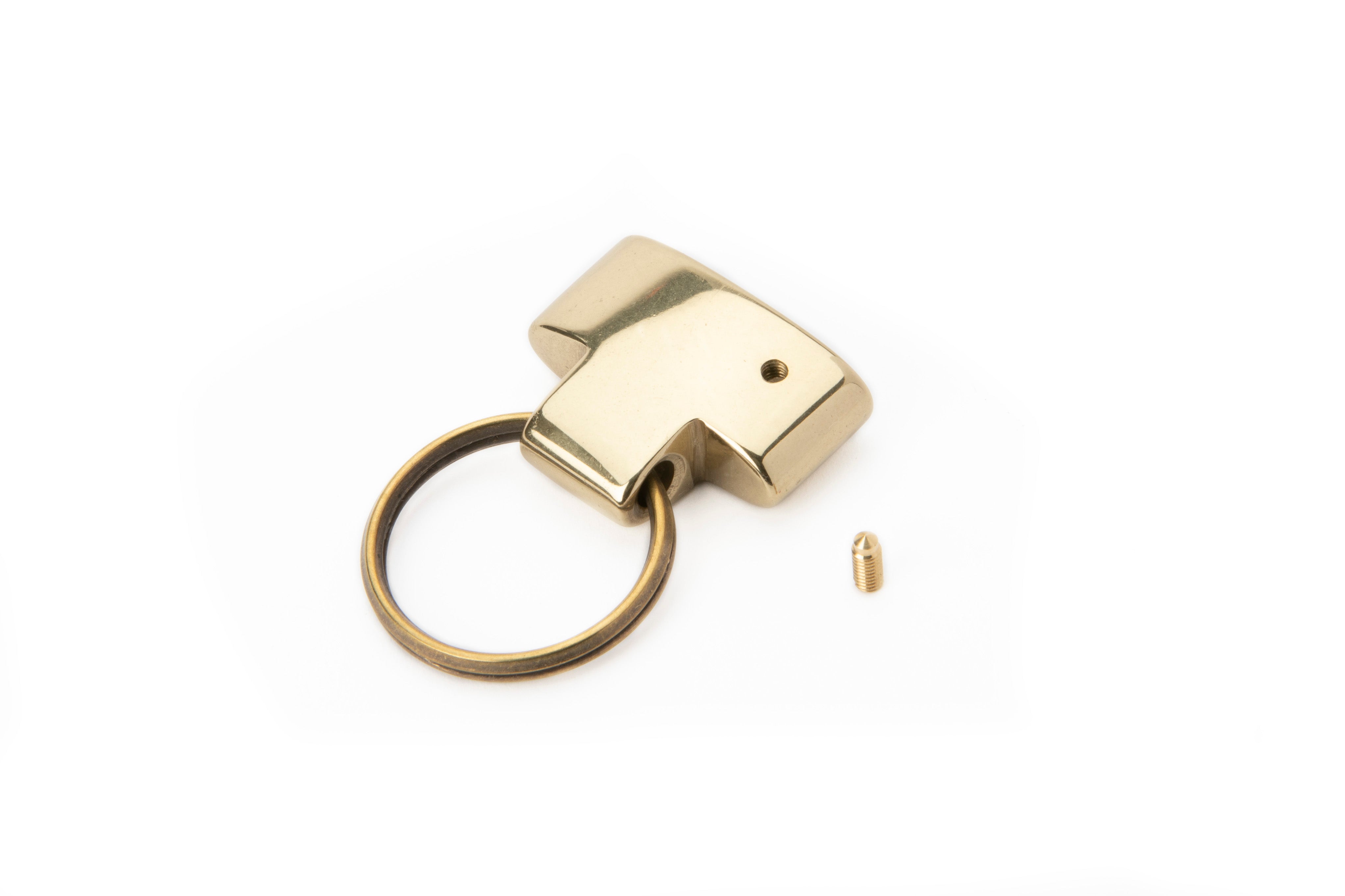 Italian - Loop Key Lanyard Hardware (Solid Brass)