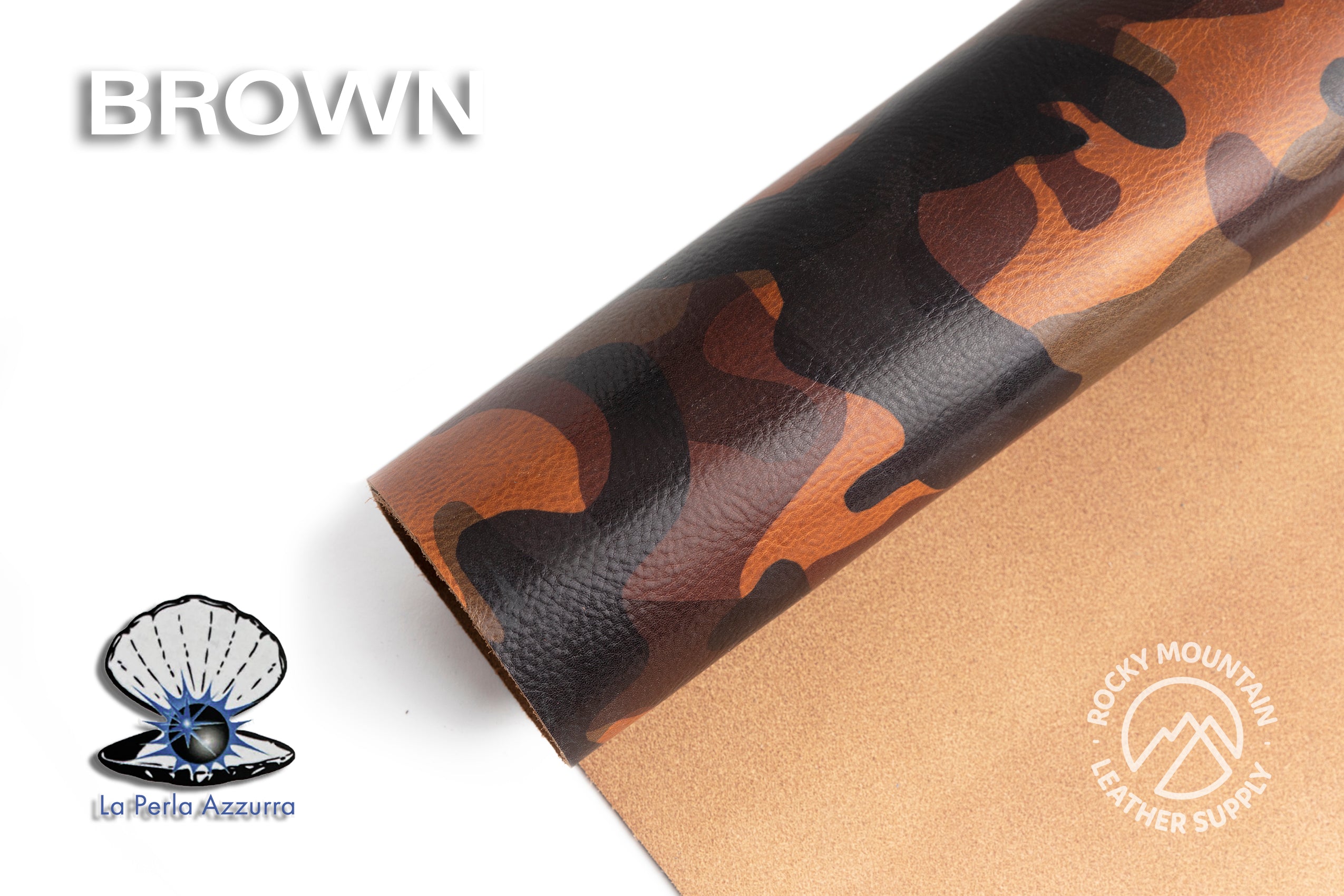 La Perla Azzurra -  Camouflage (Camo) Leather (PANELS)