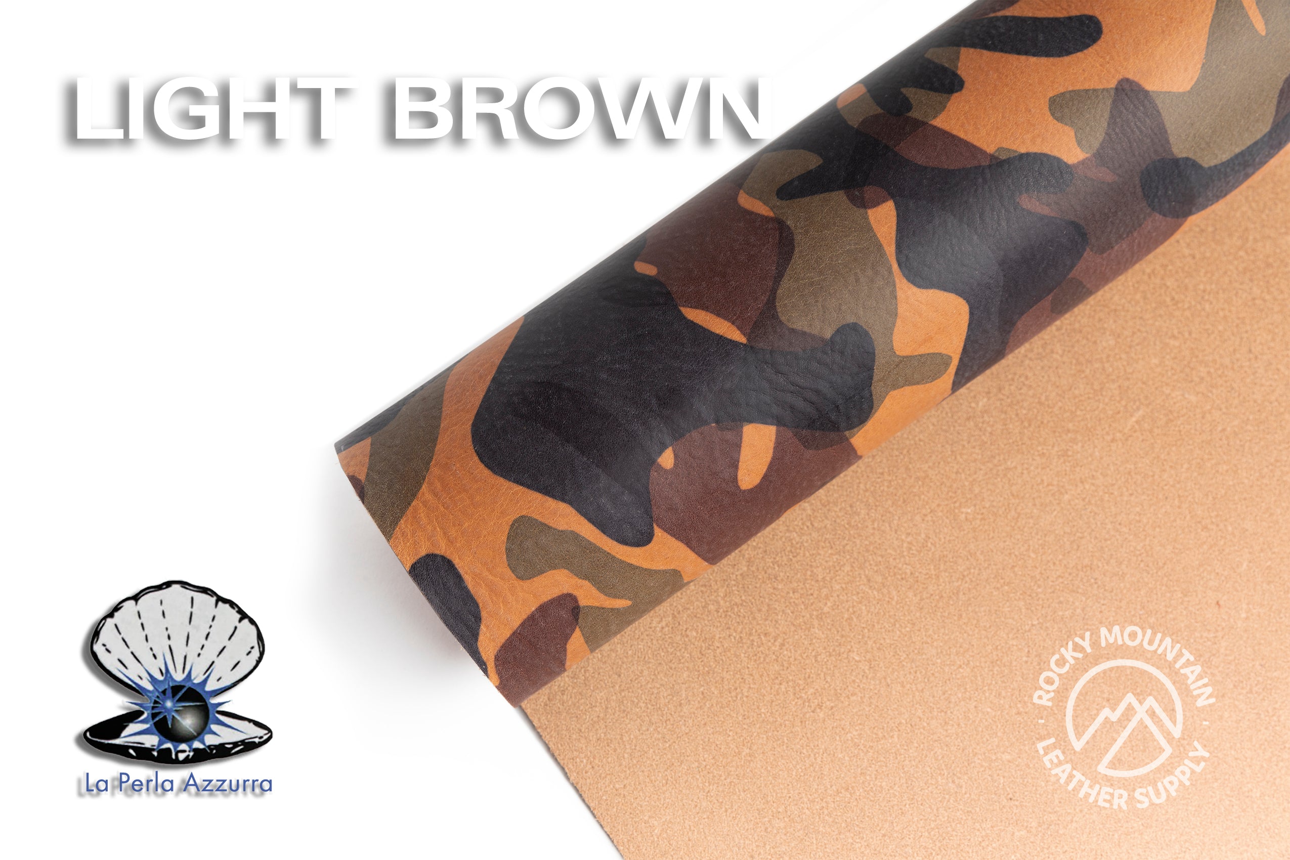 La Perla Azzurra -  Camouflage (Camo) Leather (PANELS)
