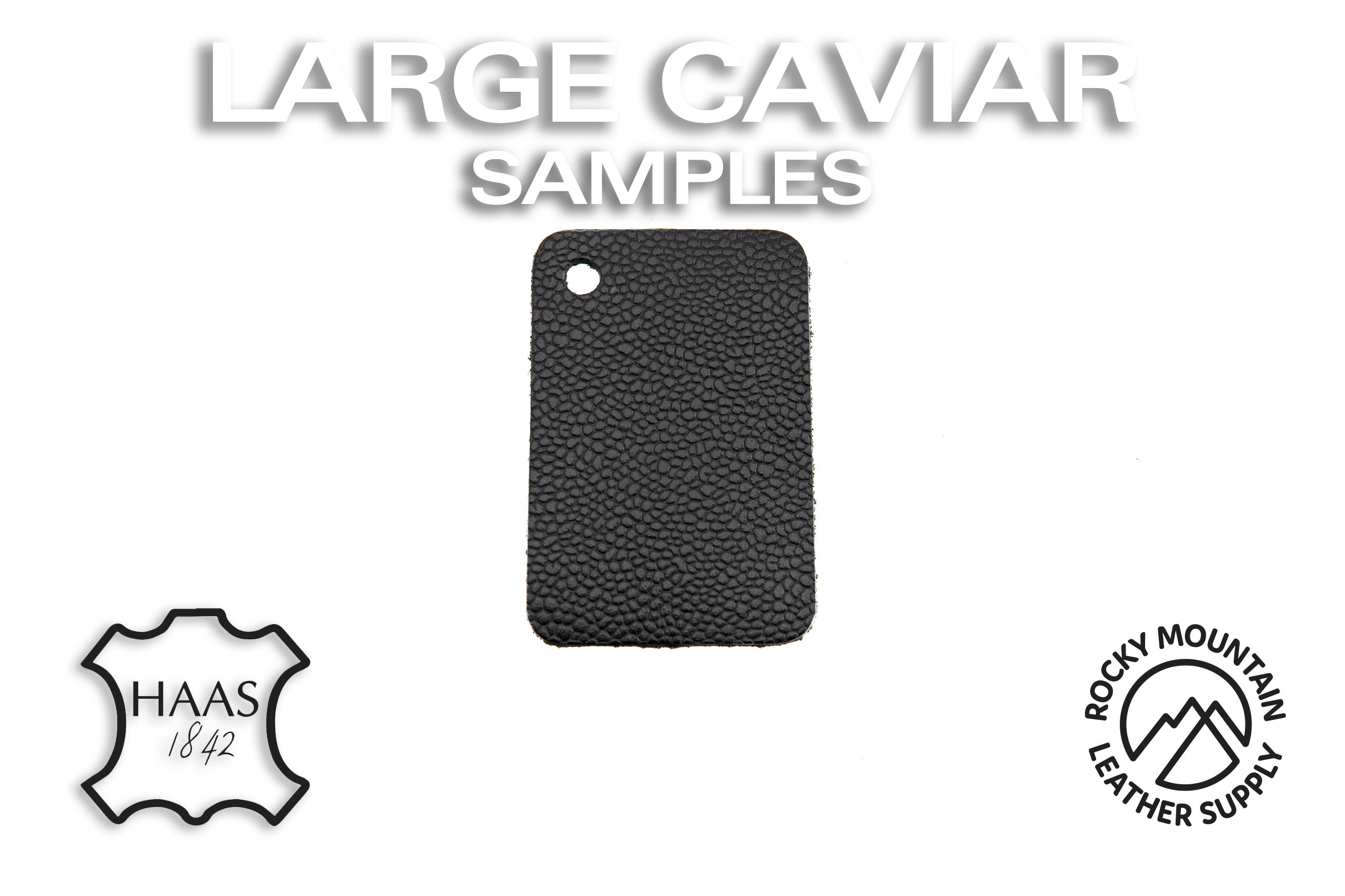 Tanneries Haas - Caviar (Large)- Luxury Calfskin Leather (SAMPLES)