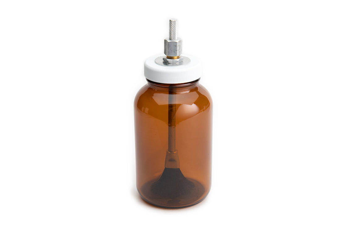 Airtight Glass Glue Container + Adjustable Brush